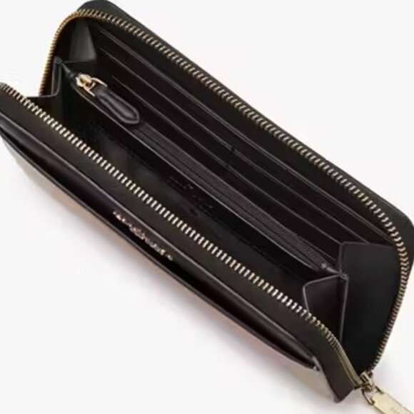 Kate Spade♠️NEW Toasted Hazelnut Madison Full Size Zip Wallet $239 - Picture 3 of 10